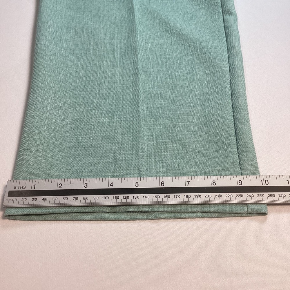 Alfred Dunner Women Pants Size 16W Light Green Elastic Waist Trousers Pockets - Picture 8 of 9